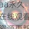 平台使用避坑指南 - aaa永久在线观看资源更新速度评测，aaaq