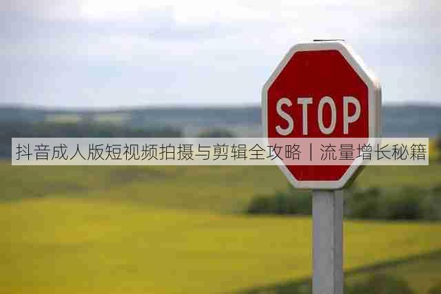 抖音成人版短视频拍摄与剪辑全攻略|流量增长秘籍